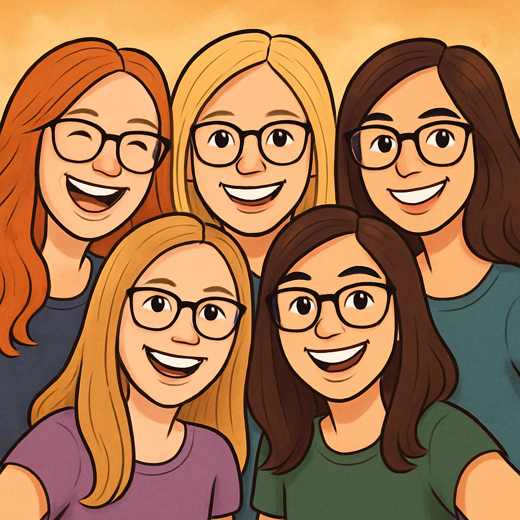 Gruppenbild von fünf Frauen