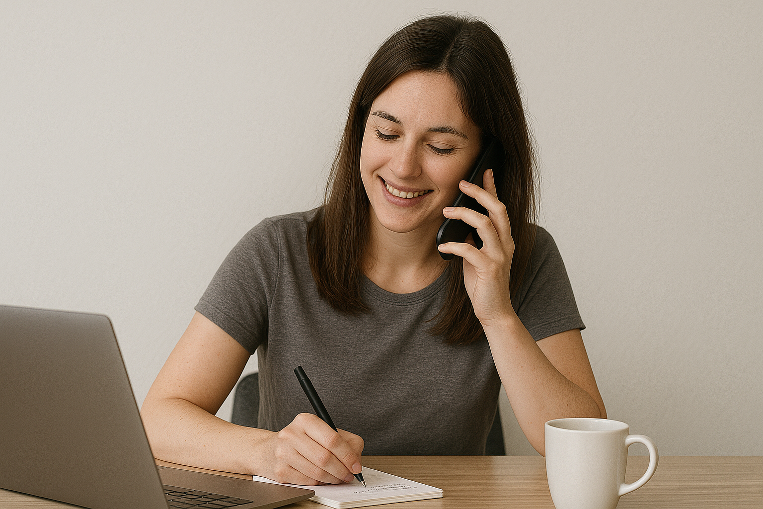 contact form- woman with telephone